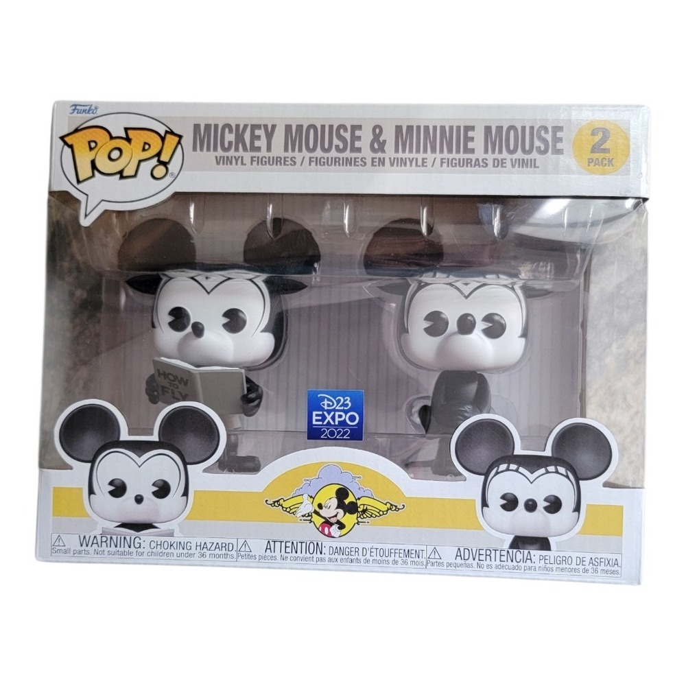 Funko Pop Disney Mickey Mouse Minnie Mouse D23 Expo 2022 2 Pack Vinyl Figures‎